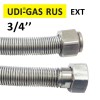 Подводка сильфонная UDI-GAS RUS / EXT,  DN16, 3/4", L=0,50-1,00м, г/г