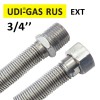 Подводка сильфонная UDI-GAS RUS / EXT,  DN16, 3/4", L=0,50-1,00м, г/ш