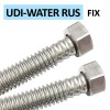 Подводка сильфонная UDI-WATER RUS / FIX,  DN12, 1/2", L=1,00 м, г/г