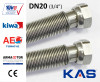 Подводка сильфонная, DN20, 3/4", L=0,20-0,40 м, г/г, KAS (Турция)