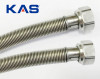 Подводка сильфонная, DN12, 1/2", L=0,50-1,00 м, г/г, KAS (Турция). Продукция сертифицирована.