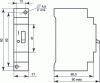 Автоматический выключатель ТИРАСПОЛЬ, Габаритные размеры